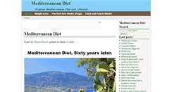 Desktop Screenshot of mediterraneandiet.com