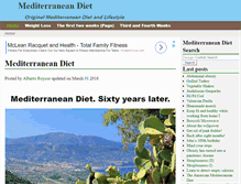 Tablet Screenshot of mediterraneandiet.com